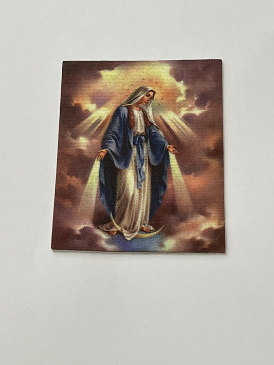 Patch-Toppa SUBLIMATICA - MADONNA dei MIRACOLI - Termoadesiva, Dimensioni : H.cm.7,5 X L. cm.6 - Made in Italy