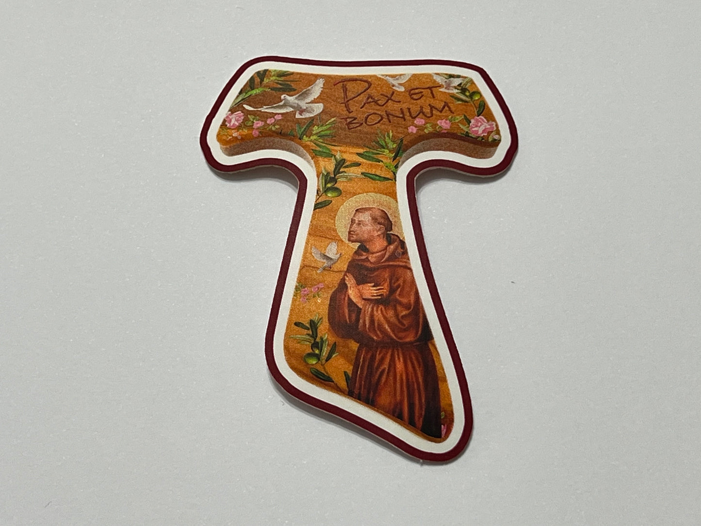 Patch-Toppa SUBLIMATICA - SAIO FRANCESCANO - Termoadesiva, Dimensioni : H.cm.7,5 X L. cm.5,5 - Made in Italy