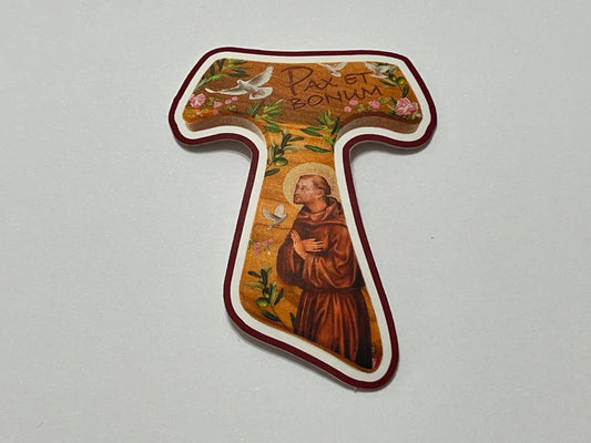 Patch-Toppa SUBLIMATICA - SAIO FRANCESCANO - Termoadesiva, Dimensioni : H.cm.7,5 X L. cm.5,5 - Made in Italy