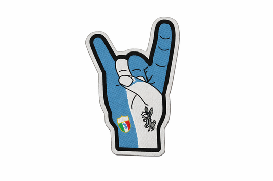 Patch-Toppa Microricamata in HD/Jacquard (Alta Definizione) Termoadesiva, Micro Filo, Diametro : cm.8 - Made in Italy